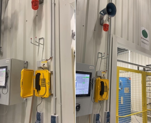 Dernières nouvelles de l'entreprise Téléphone étanche JR101-FK-HB installé dans une usine allemande