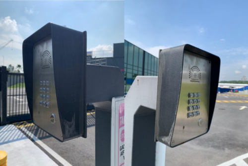 Dernières nouvelles de l'entreprise L'interphone d'urgence JR305-FK installé avec succès dans les points d'accès aux portes du parc industriel malaisien