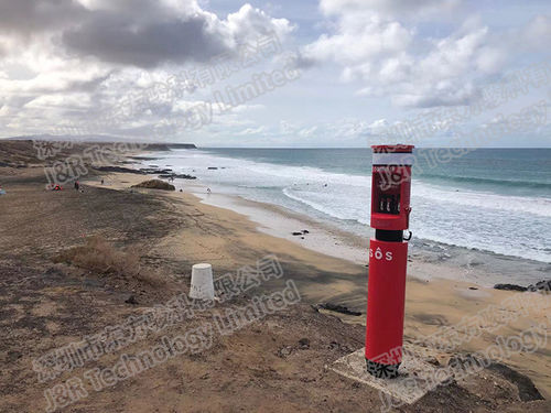 Dernières nouvelles de l'entreprise Borne téléphonique d'urgence utilisée à Fuerteventura