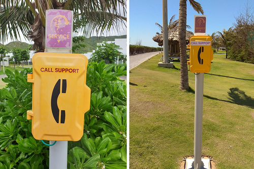 Dernières nouvelles de l'entreprise Des téléphones étanches JR sont installés dans les sites touristiques de Thaïlande pour assurer la communication d'urgence aux touristes et au personnel.
