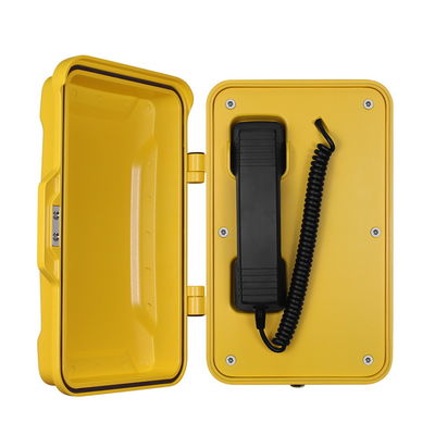 Un bon prix. Ligne téléphonique alimentée par téléphone analogique monté sur le mur pour l'industrie lourde / hôtels en ligne