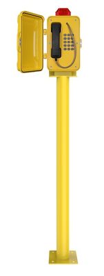 Un bon prix. Poteau téléphonique SOS en acier laminé à froid, borne d'appel d'urgence en bordure de voie ferrée en ligne