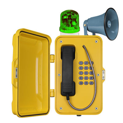 Un bon prix. Téléphones industriels imperméables de tunnel d'IP67 VoIP avec le klaxon et la balise en ligne
