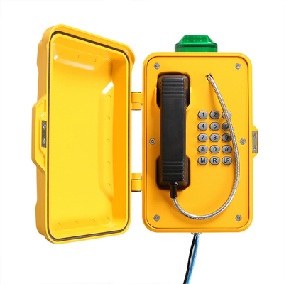 Un bon prix. Téléphone imperméable d'aluminium de tunnel de l'alliage IP67 avec la lumière d'alarme en ligne