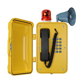 Un bon prix. Téléphone industriel résistant de l'émission IP67 avec la balise et la lampe flash en ligne