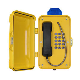 Téléphone IP67 imperméable industriel avec la balise, téléphone de tunnel actionné par PoE