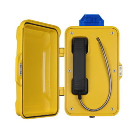 Téléphone industriel de VoIP de numérotage automatique, téléphone rocailleux de petite gorgée d'alliage d'aluminium avec la lampe d'avertissement