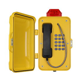 Téléphone analogue résistant de résistant à l'eau imperméable avec la lampe flash