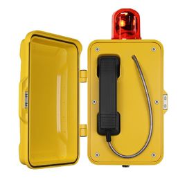 Un bon prix. Téléphone imperméable industriel coloré avec la balise, téléphone extérieur de secours en ligne