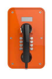 Un bon prix. Téléphone industriel orange résistant aux intempéries avec écran LCD et combiné robuste en ligne