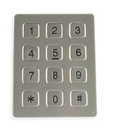 Un bon prix. Clavier numérique à l'épreuve du vandalisme de Pin de la résistance vieillissante 7 pour le téléphone imperméable en ligne