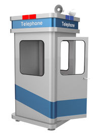 Un bon prix. Cabine téléphonique insonorisée et résistante au vandalisme, matériau en métal galvanisé robuste, autonome en ligne