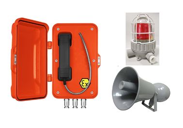 Téléphone anti-déflagrant étanche orange pour la recherche de pétrole/industrie chimique