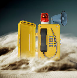 Un bon prix. Téléphone étanche de preuve de la poussière de haut-parleur bruyant avec la lampe d'avertissement pour l'industrie bruyante en ligne