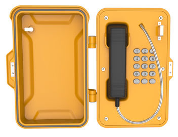 Un bon prix. Téléphone industriel à l' épreuve des intempéries, boîte téléphonique industrielle verrouillable pour les urgences en ligne