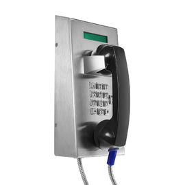 Téléphone de logement de prison de PETITE GORGÉE de vandale d'acier inoxydable anti avec l'affichage d'affichage à cristaux liquides