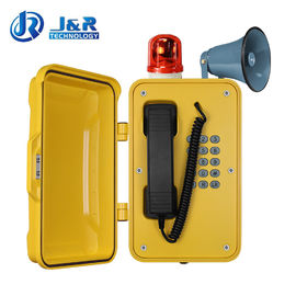 Téléphone SIP industriel monté sur mur / pilier avec lampe clignotante et klaxon
