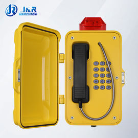 IP67 protègent le téléphone d'urgence contre les intempéries de cabine téléphonique/tunnel de chemins de fer avec la lumière de LED