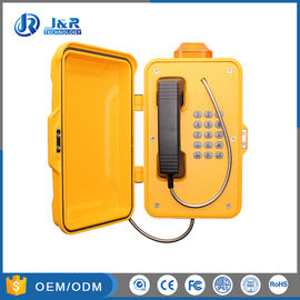 Caisse imperméable en aluminium de téléphone imperméable industriel ferroviaire avec la lumière d'alarme