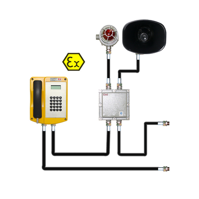 Un bon prix. Téléphone antidéflagrant IP son et lumière pour l'exploration pétrolière / l'industrie chimique en zone dangereuse en ligne