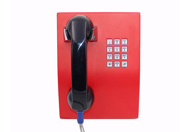 Plein téléphone de prison de courtoisie de clavier numérique, téléphones fixés au mur extérieurs imperméables