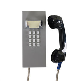 Un bon prix. Téléphone imperméable de secours de couleur grise avec le combiné matériel d'ABS 240 * 100 * 106 millimètres en ligne