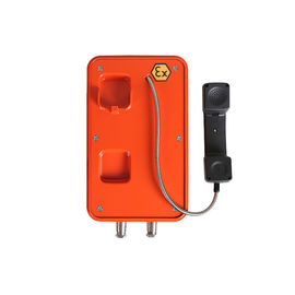 Un bon prix. Téléphone anti-déflagrant de couleur orange, téléphone analogue extérieur antidéflagrant pour la marine en ligne