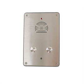 Postes d'appel d'urgence IP65 robustes en acier inoxydable sur le campus pour la communication