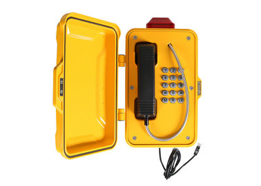 Téléphone d' urgence industriel résistant aux intempéries, boîte d' appel d' urgence IP66-IP67 avec lumière