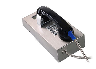 Téléphone rocailleux de prison de Teleaid de téléphone à l'épreuve du vandalisme de secours de prison avec l'affichage à cristaux liquides