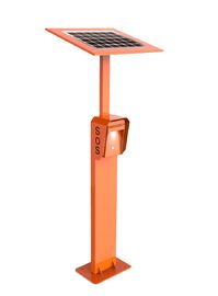 Un bon prix. Boîte d'appel SIP d'urgence 3G/4G en acier laminé à froid IP65 avec panneau solaire en ligne