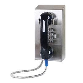 Téléphone résistant IP55-IP65 de combiné de vandale d'acier inoxydable avec le plein clavier numérique