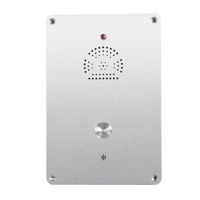 Interphone imperméable RoHS de secours de SUS304 IP55 avec la plaque avant
