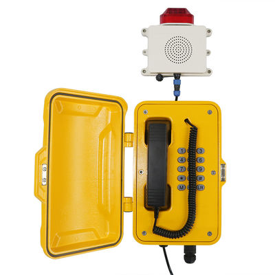 IP67 protègent la radiodiffusion contre les intempéries de téléphone de VoIP avec la lampe flash