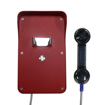 Téléphone résistant de corde de vitesse de vandale en spirale de cadran IP54 solides solubles pour la communication
