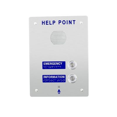 Un bon prix. IP55 Téléphone d'urgence sans mains GSM 3G 4G SIP analogique en braille en ligne