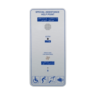IP65 téléphone d'urgence imperméable en acier SIP2.0 pour la ligne terrestre de campus