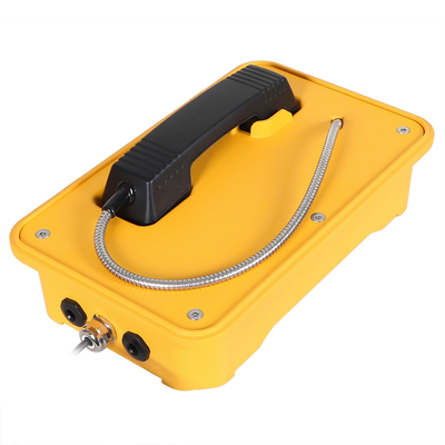 Téléphone d'urgence hotline SIP 2.0 étanche IP67 anti-vandalisme pour mur ou pilier