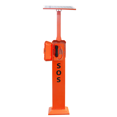 Un bon prix. Téléphone d'urgence routier solaire avec montage sur pilier en ligne