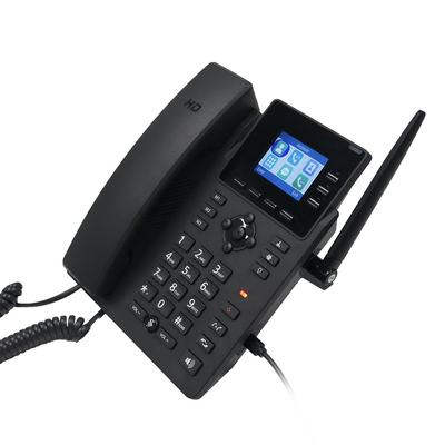 Un bon prix. Téléphone de bureau SIP 4G / WiFi Ligne fixe 2,4 pouces LCD couleur Batterie 1000mAh en ligne